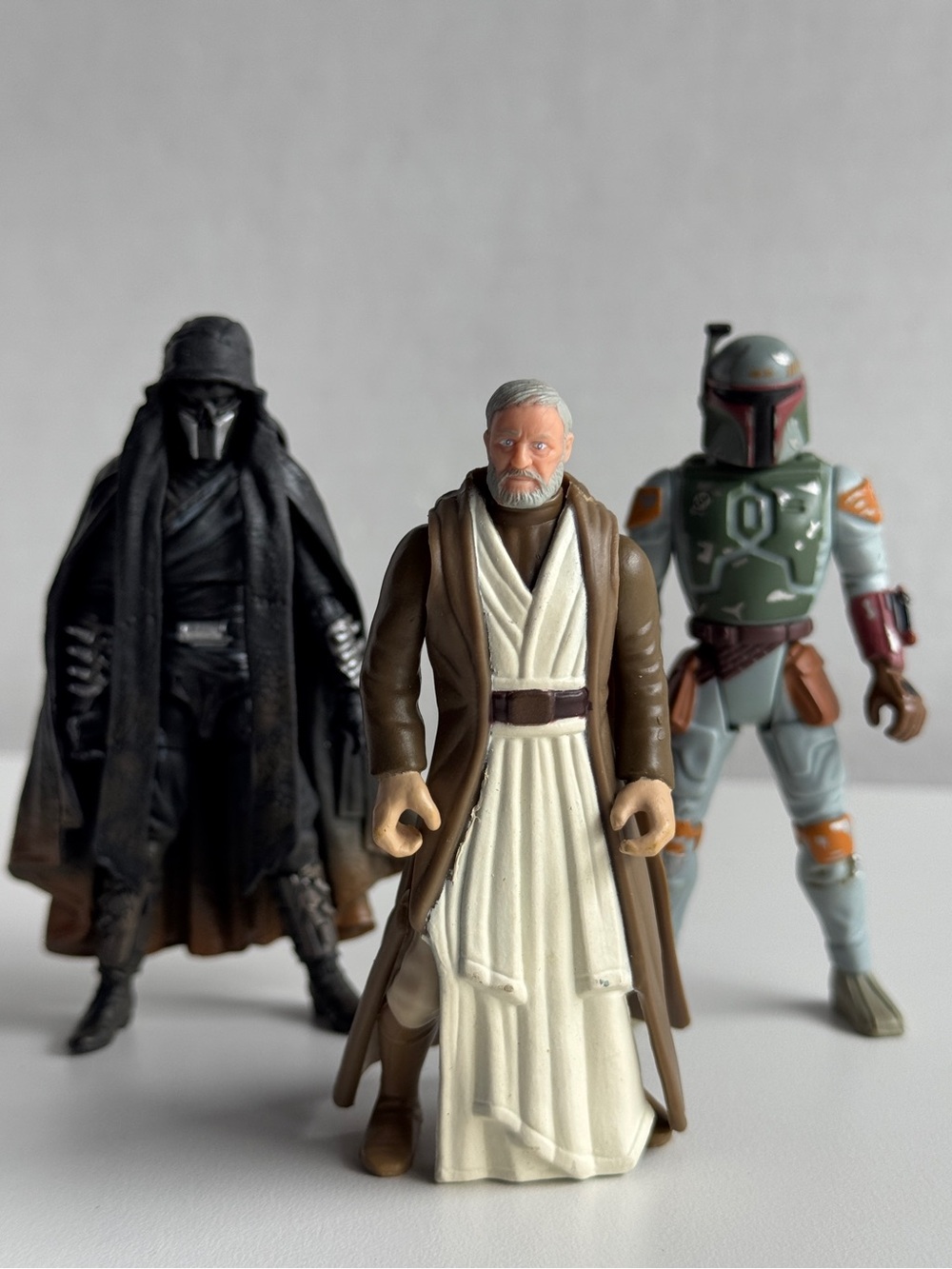 Star Wars 3.75 Figure Lot Boba Fett Obi Wan Knight of Ren